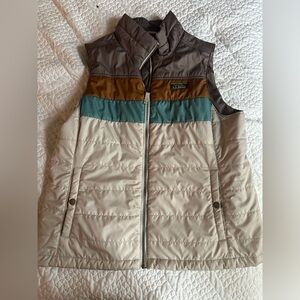 LLBean colorblock vest - worn once!